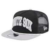 Black Chicago White Sox New Era Throwback Meshback Golfer Hat