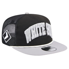 Black Chicago White Sox New Era Throwback Meshback Golfer Hat