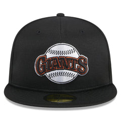 Black San Francisco Giants New Era 2025 Batting Practice 59FIFTY Fitted Hat