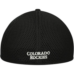 Black/White Colorado Rockies New Era Neo 39THIRTY Flex Hat