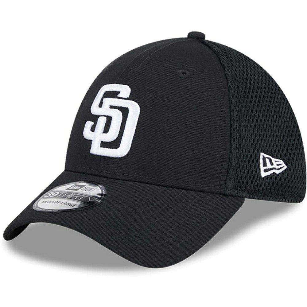 Black/White San Diego Padres New Era Neo 39THIRTY Flex Hat