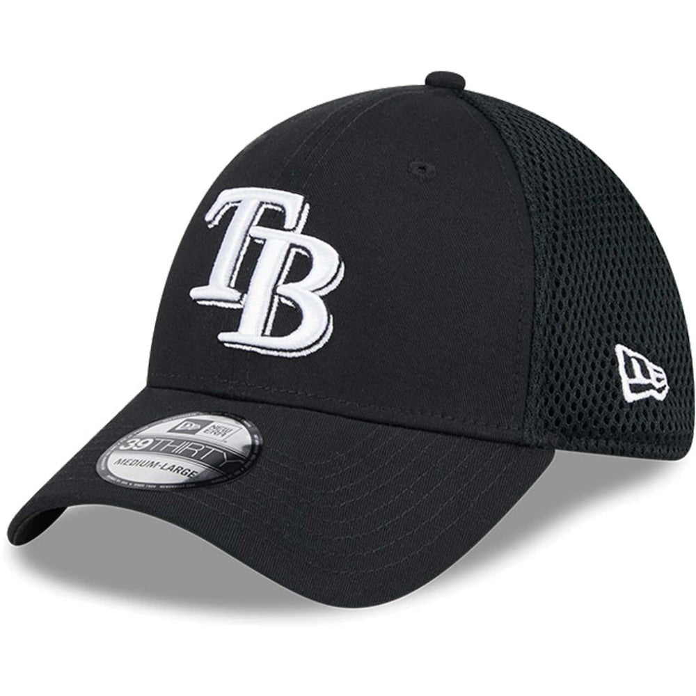 Black/White Tampa Bay Rays New Era Neo 39THIRTY Flex Hat