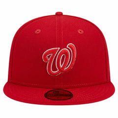Red Washington Nationals New Era Logo 59FIFTY Fitted Hat