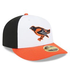 White Baltimore Orioles New Era 2025 Batting Practice Low Profile 59FIFTY Fitted Hat