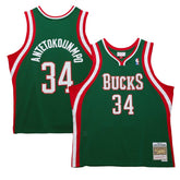 Mitchell & Ness Giannis Antetokounmpo Milwaukee Bucks 2013/14 Hardwood Classics Swingman Jersey