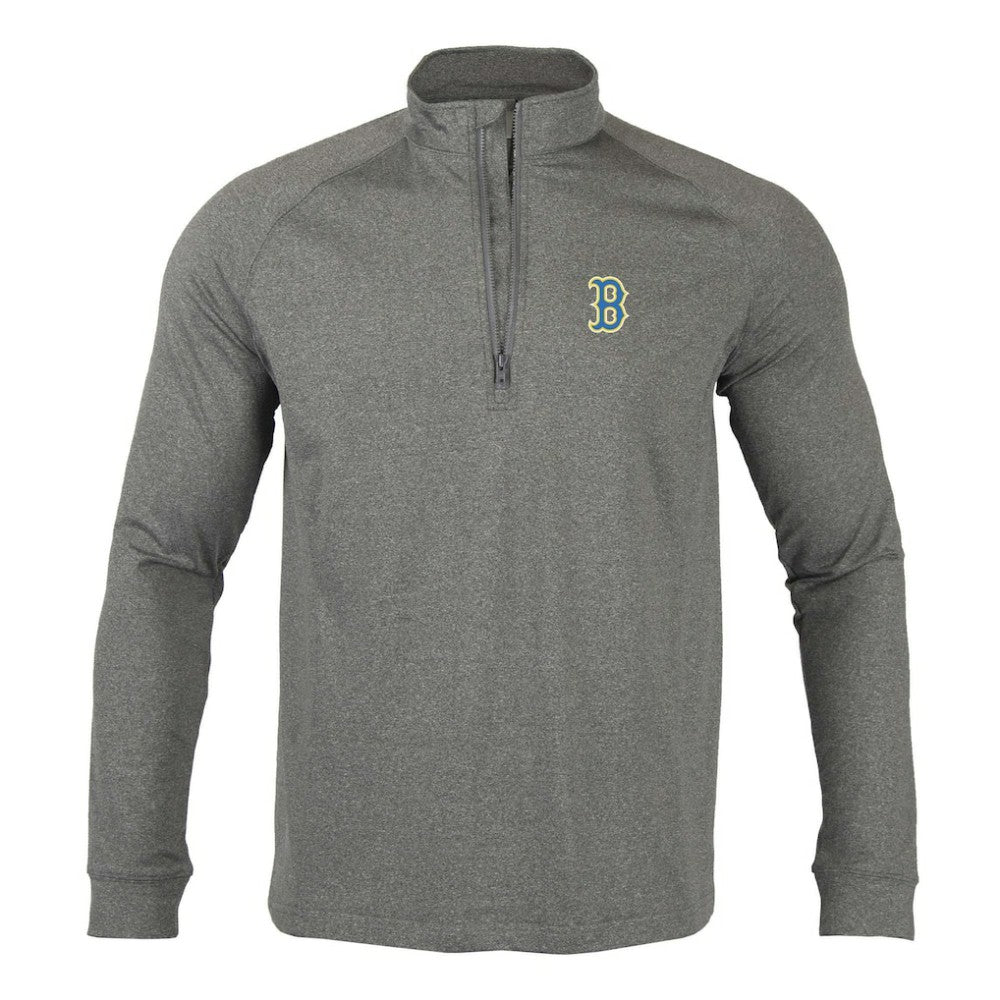 Heather Charcoal Boston Red Sox Levelwear City Connect Calibre Insignia Core Quarter-Zip Pullover Top
