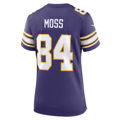 Randy Moss Women's Classic Retired Player Game Jersey - Minnesota Vikings Jerseys
