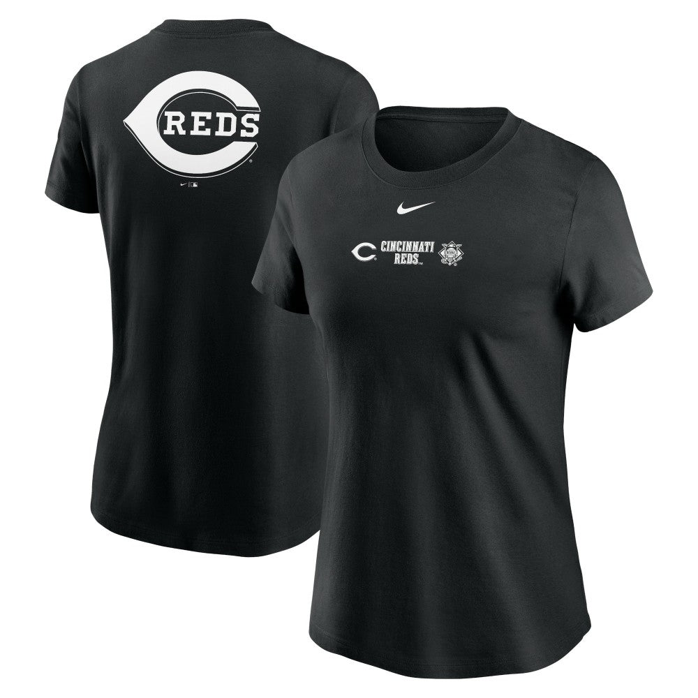 Black Cincinnati Reds Nike Women's Over Shoulder T-Shirt