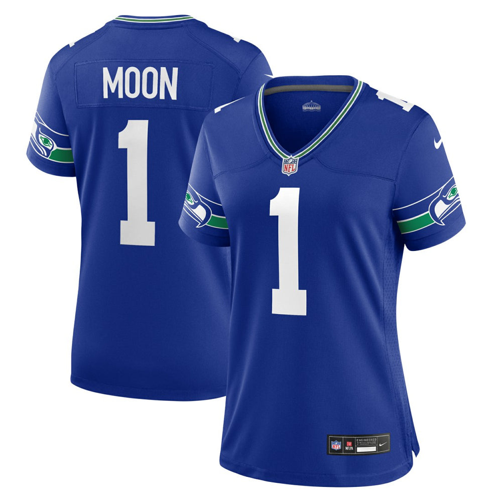 Warren Moon Women's Throwback Retired Player Game Jersey - Seattle Seahawks Jerseys