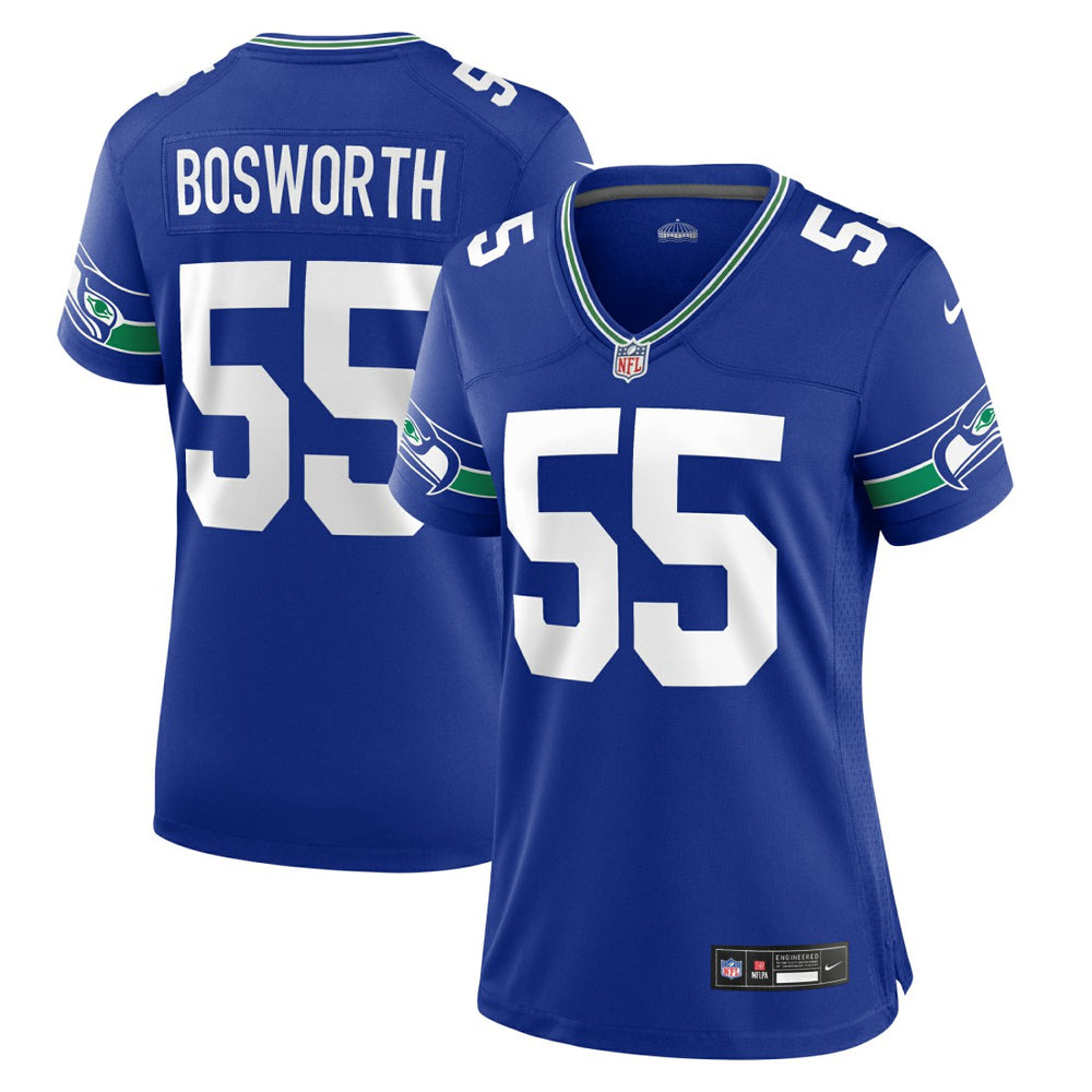 Brian Bosworth Women's Throwback Retired Player Game Jersey - Seattle Seahawks Jerseys