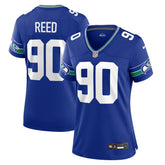 Jarran Reed Women's Throwback Player Game Jersey - Seattle Seahawks Jerseys