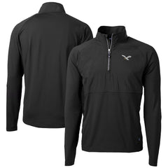 Cutter & Buck Adapt Eco Knit Hybrid Recycled Quarter-Zip Pullover Jacket - Philadelphia Eagles Pullover