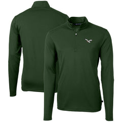 Cutter & Buck Virtue Eco Pique Recycled Quarter-Zip Pullover - Philadelphia Eagles Pullover