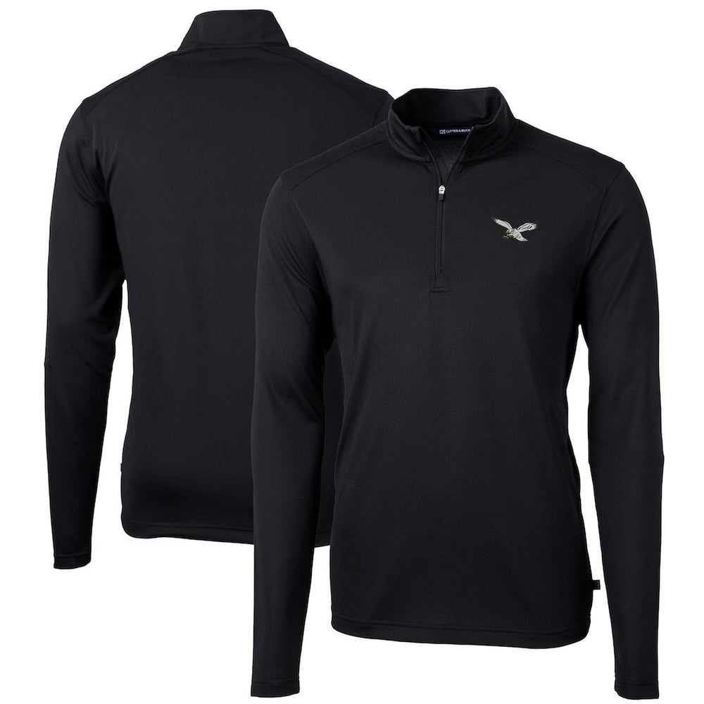 Cutter & Buck Virtue Eco Pique Recycled Quarter-Zip Pullover - Philadelphia Eagles Pullover