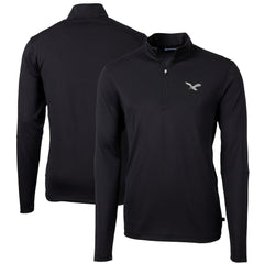 Cutter & Buck Virtue Eco Pique Recycled Quarter-Zip Pullover - Philadelphia Eagles Pullover