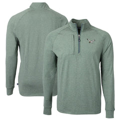 Cutter & Buck Adapt Eco Knit Heathered Recycled Quarter-Zip Pullover - Philadelphia Eagles Pullover