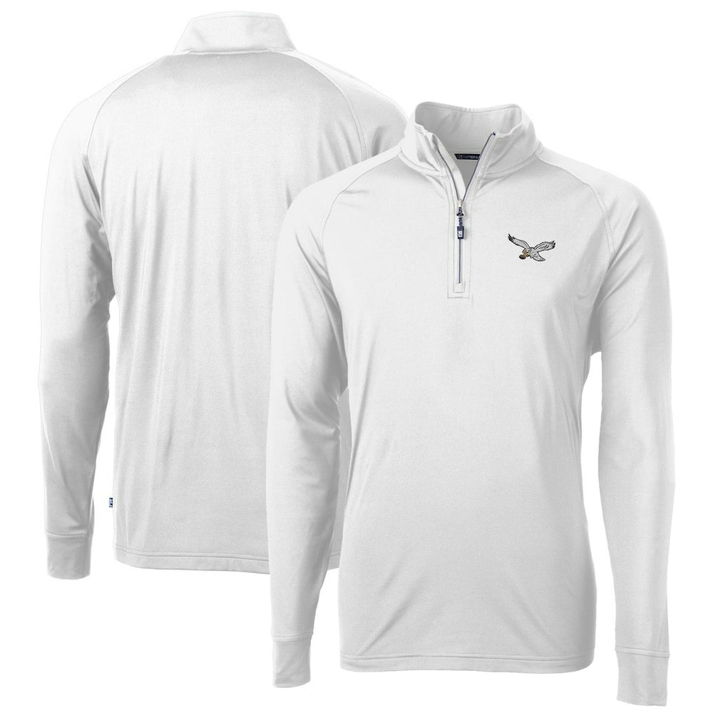 Cutter & Buck Eco Knit Stretch Recycled Quarter-Zip Pullover - Philadelphia Eagles Pullover
