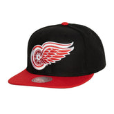 NHL Detroit Red Wings Mitchell & Ness Core Team Ground 2.0 Snapback Hat