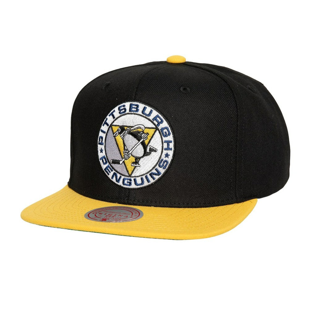 NHL Pittsburgh Penguins Mitchell & Ness Core Team Ground 2.0 Snapback Hat