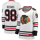 NHL Connor Bedard Chicago Blackhawks Fanatics Women's Away Breakaway Jersey