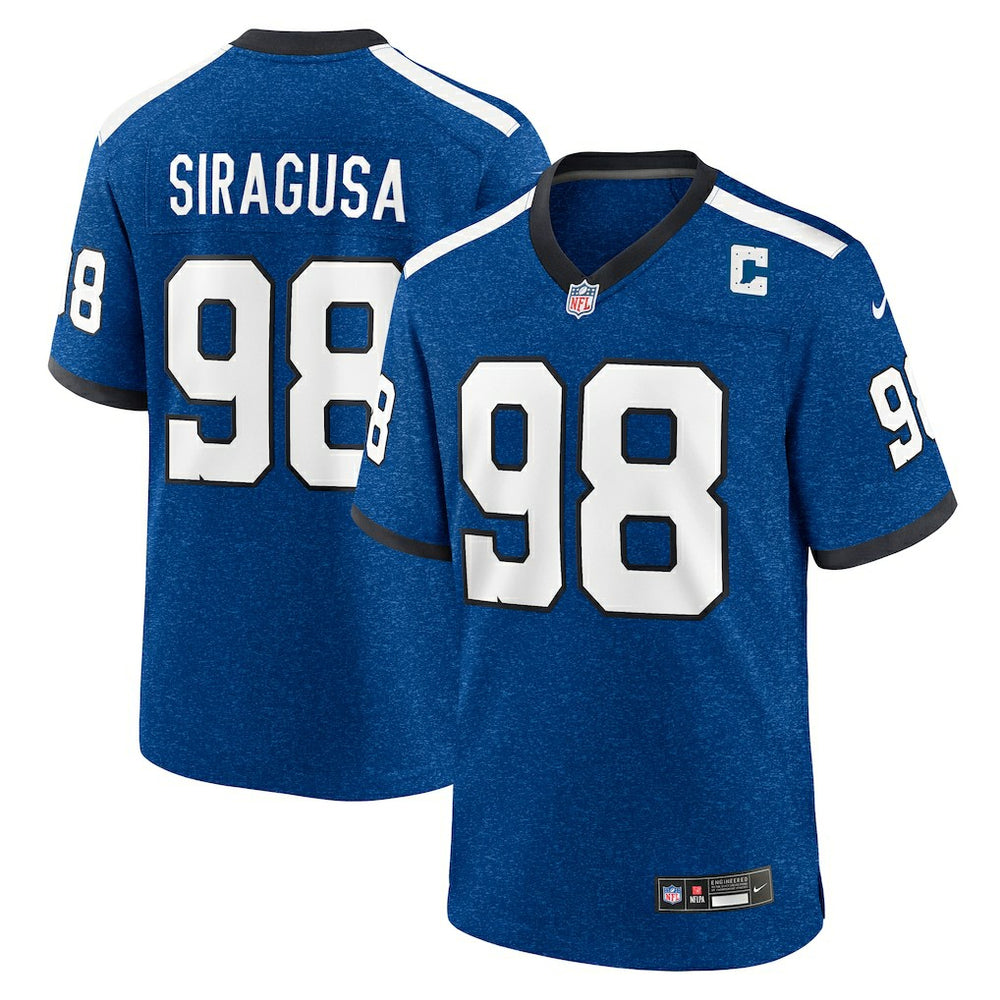 Tony Siragusa Retired Player Alternate Game Jersey - Indianapolis Colts Jerseys