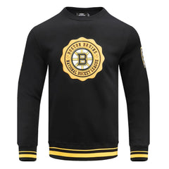 NHL Boston Bruins Pro Standard Crest Emblem Pullover Sweatshirt
