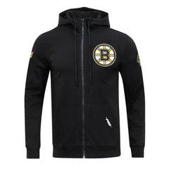 NHL Boston Bruins Pro Standard Classic Chenille Full-Zip Hoodie Jacket