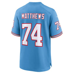 Bruce Matthews Retired Player Alternate Game Jersey - Tennessee Titans Jerseys