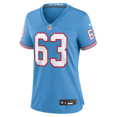 Mike Munchak Women's Oilers Throwback Retired Player Game Jersey - Tennessee Titans Jerseys