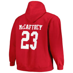 Christian McCaffrey Big & Tall Fleece Name & Number Pullover Hoodie - San Francisco 49ers Hoodies