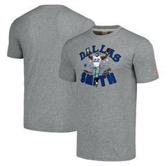 Emmitt Smith Homage Unisex Caricature Retired Player Tri-Blend T-Shirt - Dallas Cowboys T-shirts