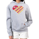G-III 4Her by Carl Banks Women's Heart Graphic Fleece Pullover Hoodie - Kansas City Chiefs Hoodies