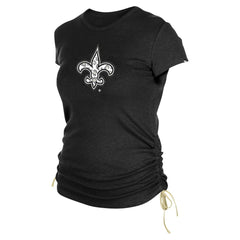 Women's Ruched Side T-Shirt - New Orleans Saints T-shirts