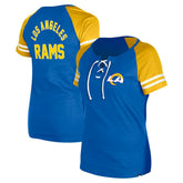 Women's Lace-Up Raglan T-Shirt - Los Angeles Rams T-shirts