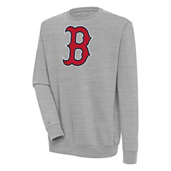 Heather Gray Boston Red Sox Antigua Victory Pullover Sweatshirt