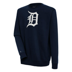 Navy Detroit Tigers Antigua Victory Pullover Sweatshirt