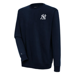 Navy New York Yankees Antigua Victory Pullover Sweatshirt