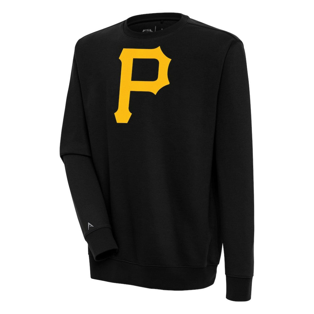 Black Pittsburgh Pirates Antigua Victory Pullover Sweatshirt