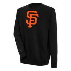 Black San Francisco Giants Antigua Victory Pullover Sweatshirt