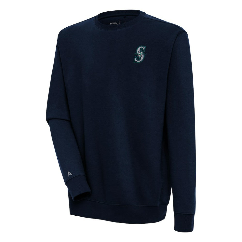 Navy Seattle Mariners Antigua Victory Pullover Sweatshirt