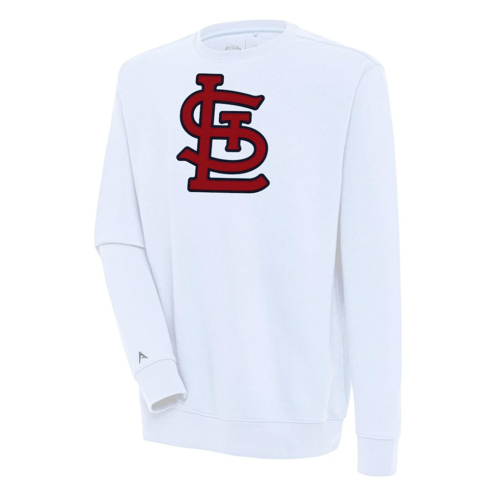 White St. Louis Cardinals Antigua Victory Pullover Sweatshirt