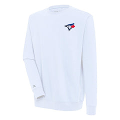 White Toronto Blue Jays Antigua Victory Pullover Sweatshirt