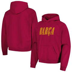 Barcelona Team Oversized Raglan Pullover Hoodie