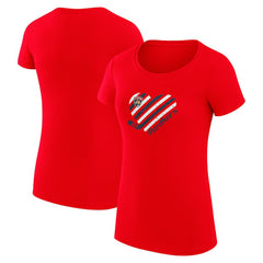 NHL Florida Panthers G-III 4Her by Carl Banks Women's Super-Slim Fit Lightweight Heart T-Shirt