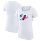 NHL Colorado Avalanche G-III 4Her by Carl Banks Women's Super-Slim Fit Lightweight Heart T-Shirt