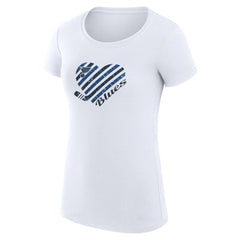 NHL St. Louis Blues G-III 4Her by Carl Banks Women's Super-Slim Fit Lightweight Heart T-Shirt