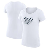 NHL Winnipeg Jets G-III 4Her by Carl Banks Women's Super-Slim Fit Lightweight Heart T-Shirt