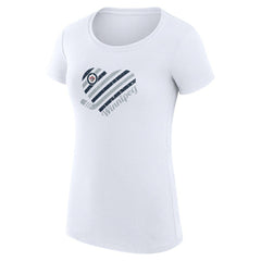 NHL Winnipeg Jets G-III 4Her by Carl Banks Women's Super-Slim Fit Lightweight Heart T-Shirt