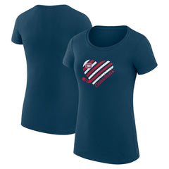 NHL Montreal Canadiens G-III 4Her by Carl Banks Women's Super-Slim Fit Lightweight Heart T-Shirt