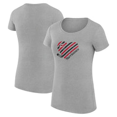 NHL Carolina Hurricanes G-III 4Her by Carl Banks Women's Super-Slim Fit Lightweight Heart T-Shirt